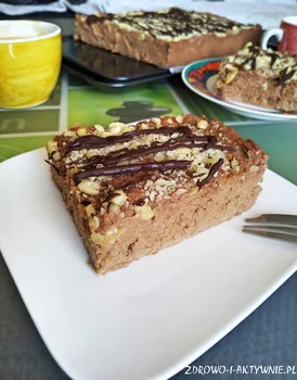 Orzechowo kokosowa kostka jaglana bez pieczenia