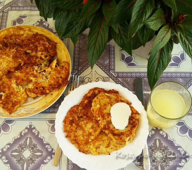 Placki z cukinii i marchewki