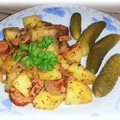 Ziemniaki z kiełbasą pieczone w rękawie