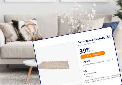 Ten nowy dywan z Action za 39 zł to gorący hit wnętrz! Jest mały, ale bąbelkowa struktura zrobi w pokoju duży efekt wow!