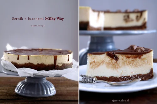 Sernik z batonami Milky Way