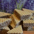 Wafle z masą czekoladową
