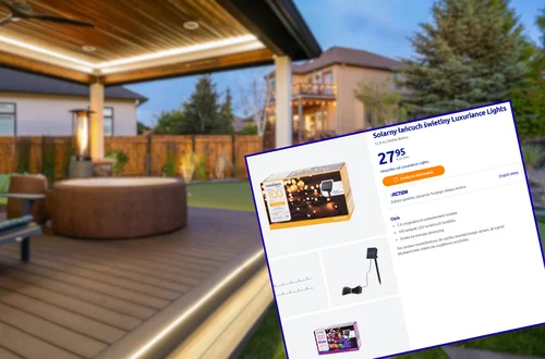 Ten łańcuch solarny z Action za 28 zł to ogrodowy sztos! 8 trybów świecenia, bez prądu, a klimat jak z bajki!