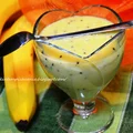 Smoothie ananas , kiwi i banan -lekkie orzeźwienie