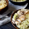 Grillowany kurczak w porach