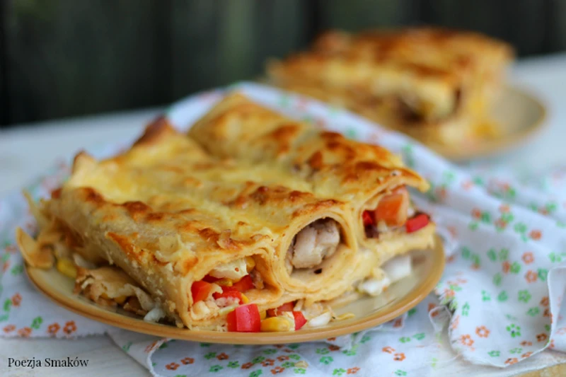 Naleśnikowa zapiekanka gyros