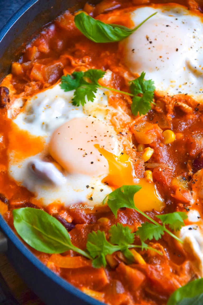 Szakszuka po meksykańsku z chorizo