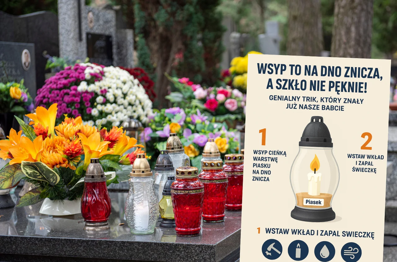 Zanim zapalisz znicz, wsyp to na dno! Dzięki temu przetrwa mróz i wiatr!