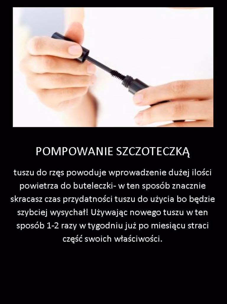 Nigdy tego nie rób używając maskary!