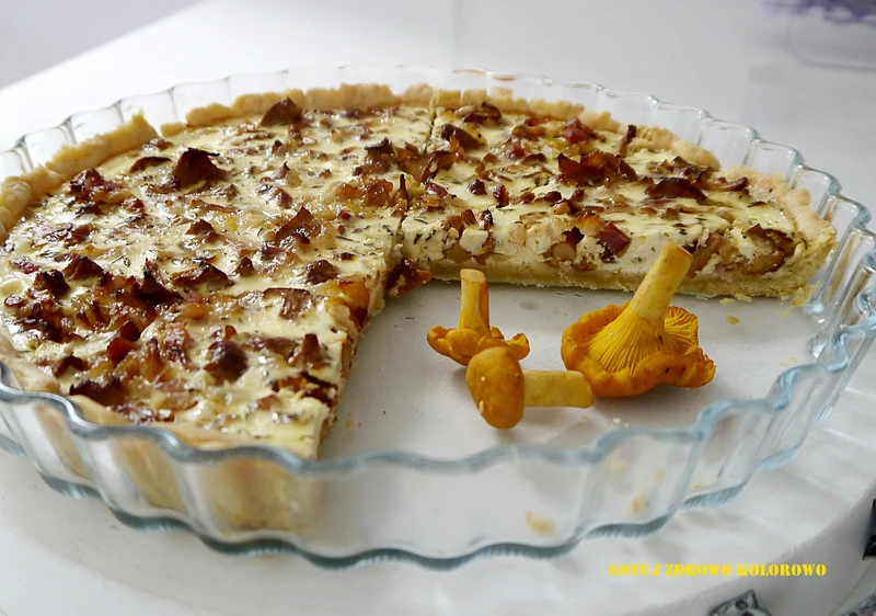 Tarta z kurkami
