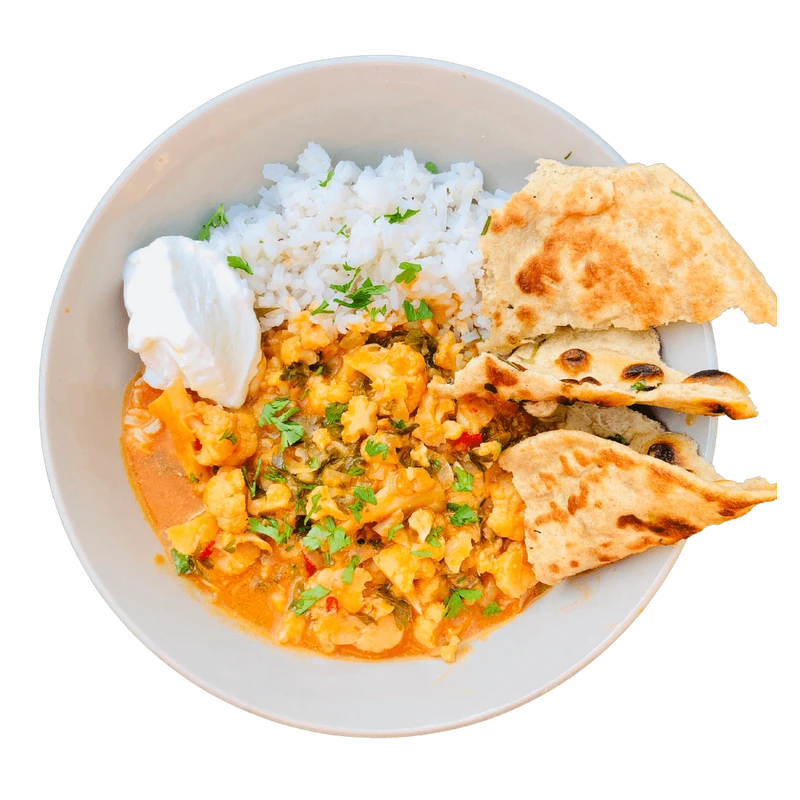 Wegetariańskie curry z kalafiora - Niedzielny kucharz