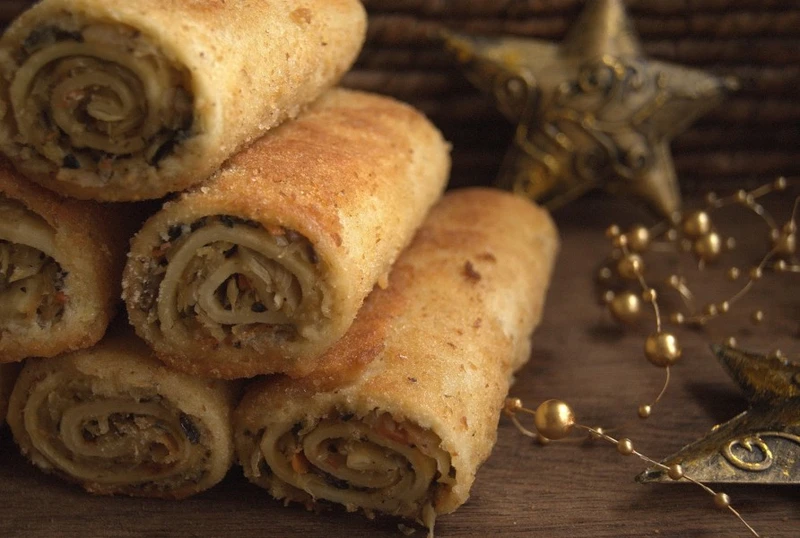 Krokiety do barszczu z pieczarkami