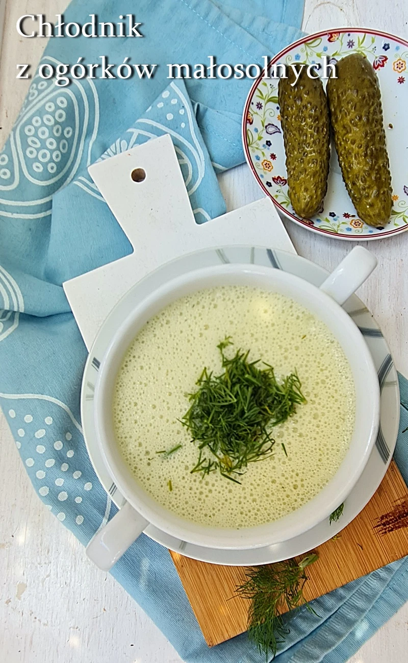 Chłodnik z ogórków małosolnych