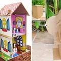 Domek dla lalek - z kartonu