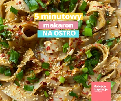 5 minutowy makaron na ostro - Hit na obiad. BEZ PATELNI!