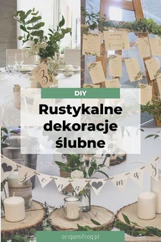 DIY Rustykalne dekoracje ślubne