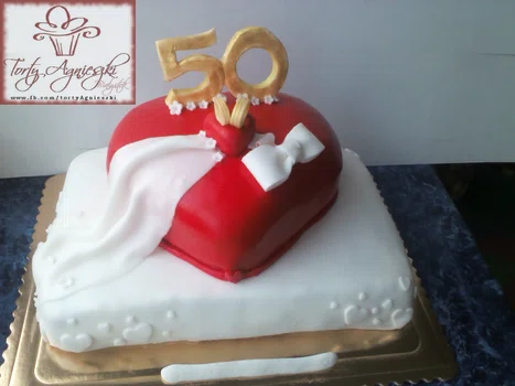 Tort na 50 rocznicę Ślubu - Złote Gody