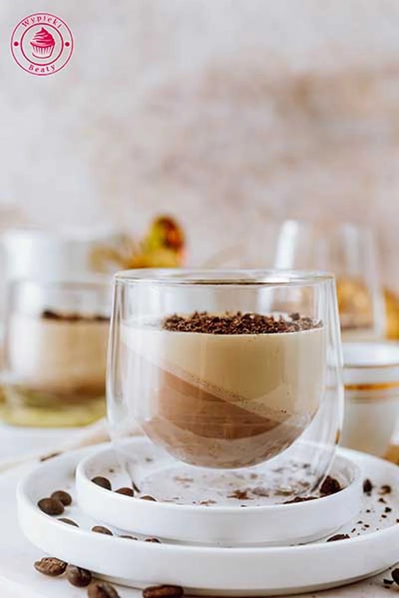 Panna cotta czekoladowo-kawowa