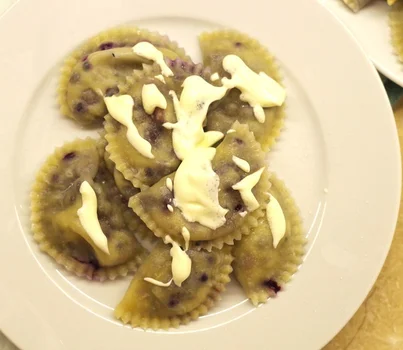 Pierogi z jagodami