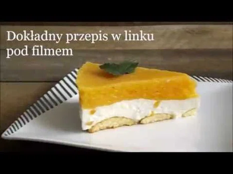 Sernik brzoskwiniowy bez pieczenia