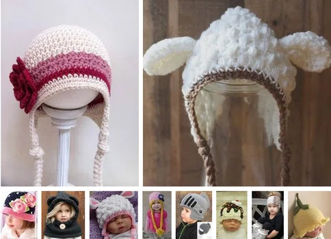 Słodkie czapeczki dla dzieci
