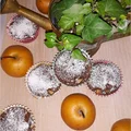 Kakaowe muffinki nadziane jabłko-gruszką