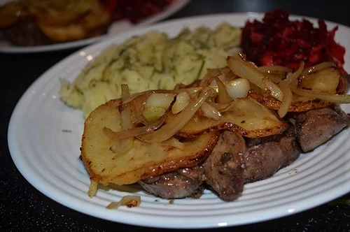 Wątróbka drobiowa po berlińsku