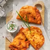 Czebureki z warzywami i serem