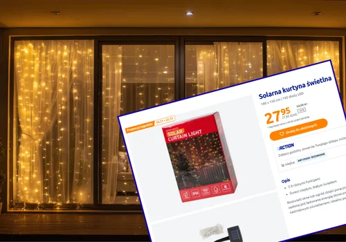 Ta solarna świecąca zasłona z Action za 28 zł zrobi szałowy efekt na balkonie i w ogrodzie! Aż 8 trybów, bez rachunków i prądu
