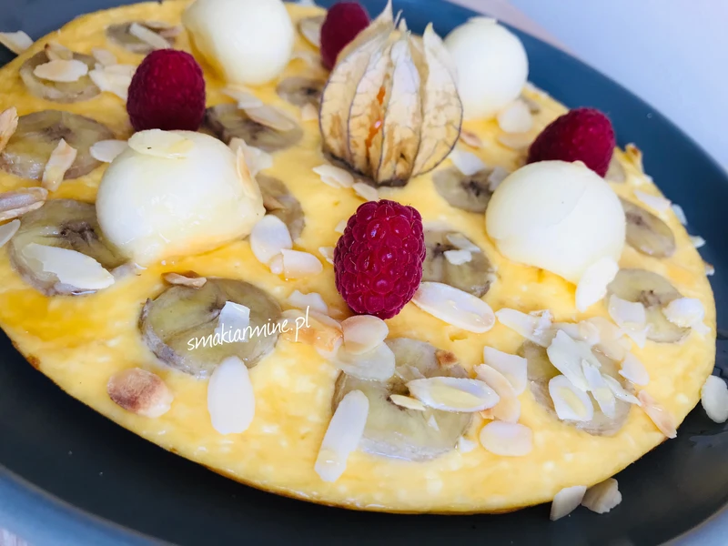Omlet twarogowy z bananem