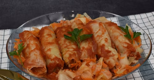Mini gołąbki pieczone