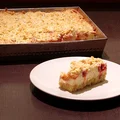 Kruche ciasto z lekką, budyniową pianką