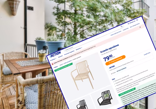 Te krzesła z Action za 79 zł to super opcja na mały balkon i taras! Na każdą pogodę - nowoczesne i lekkie