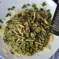 Risotto szpinakowe z kurczakiem