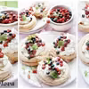 Mini Pavlova z bitą śmietaną i owocami leśnymi