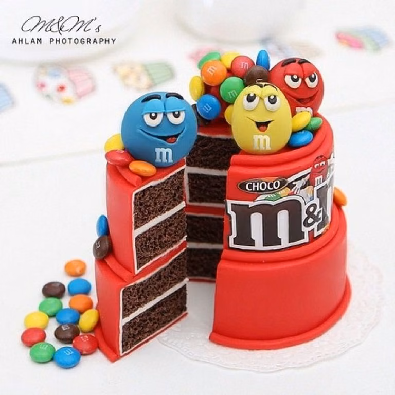 Torcik z m&m's