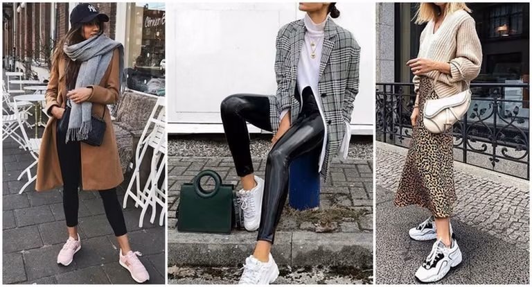 10 jesiennych stylizacji ze sneakersami