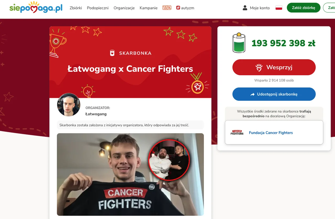 Ponad 250 MILIONÓW złotych w jeden stream! Łatwogang pobił rekord świata