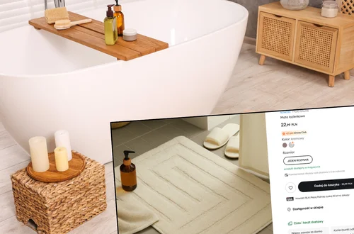 Ciepło pod stopami i zero poślizgów. Ta stylowa mata z Sinsay odmieni Twoją łazienkę!