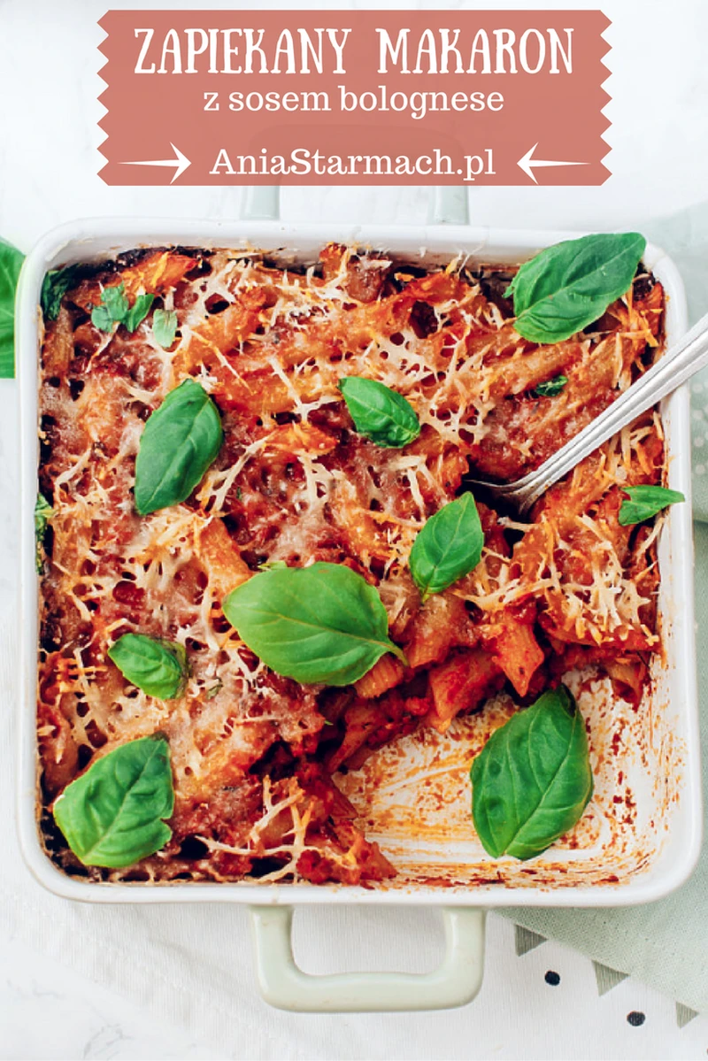 Zapiekany makaron z sosem bolognese