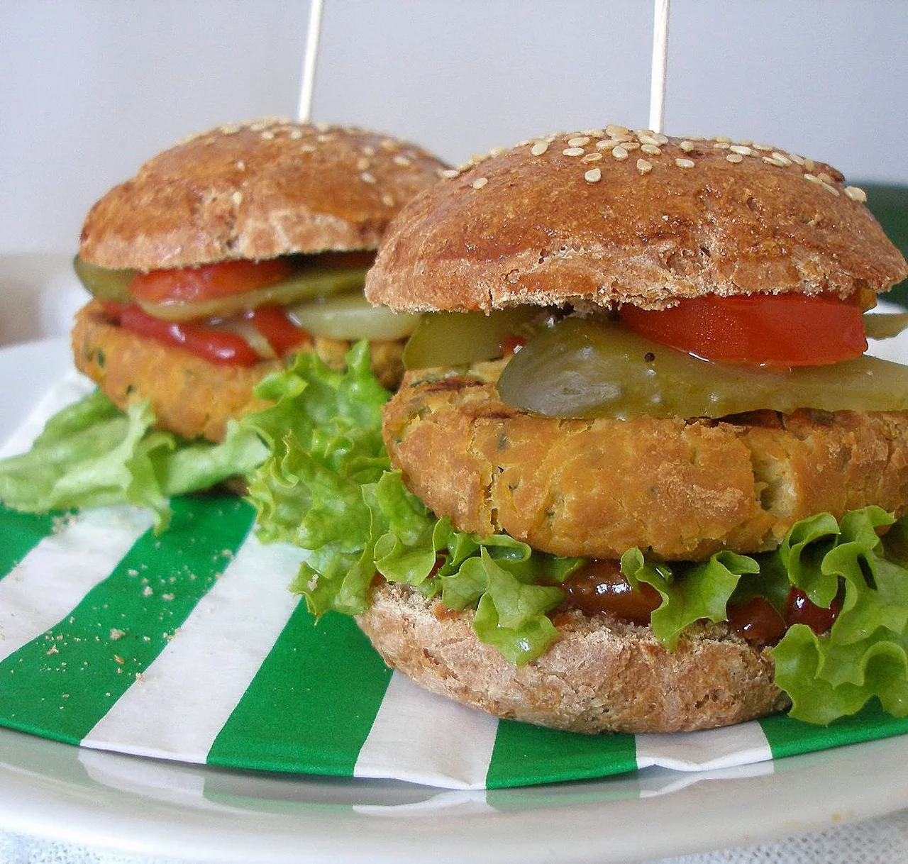 Dietetyczne burgery z warzyw