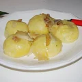 Pyzy z białą kiełbasą