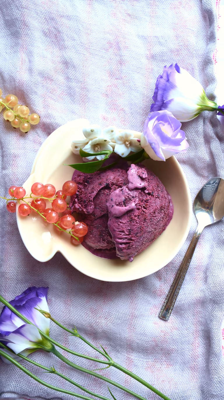 domowe lody jagodowe