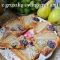 Ciastka francuskie z gruszką i winogronami - Damsko-męskie spojrzenie na kuchnię