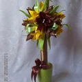 Drzewko z tulipanów - origami.