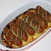 Pieczona biała kiełbasa