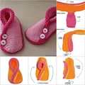 Słodkie buty na szydełku
