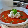 Zupa pomidorowa na rosole z ryżem