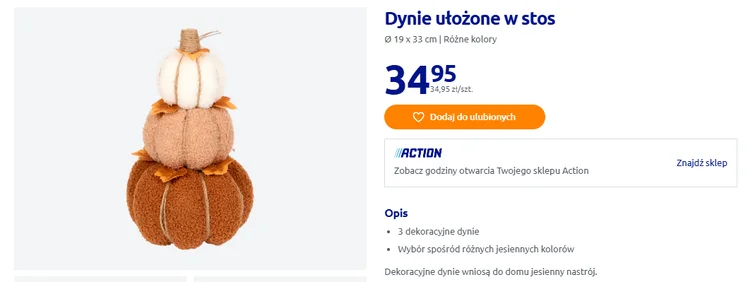 Zdjęcie Te dynie z Action będą hitem jesieni! Zestaw 3 sztuk za 34 zł, a mieszkanie jak zaczarowana kraina #1