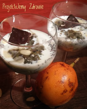 Lekki deser z granadillą (fit, 160 kcal)